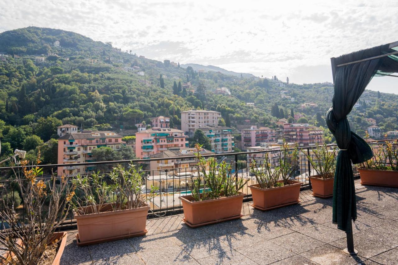 073 - Casa Rapallo Con Attico Privato, 10 Minuti Mare Spiaggie A Piedi Εξωτερικό φωτογραφία
