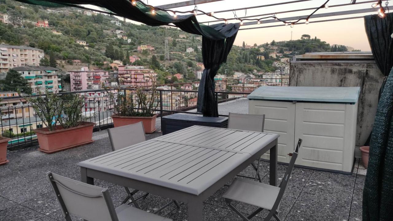 073 - Casa Rapallo Con Attico Privato, 10 Minuti Mare Spiaggie A Piedi Εξωτερικό φωτογραφία